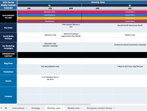 Creating a Social Media Content Calendar for PR Campaigns